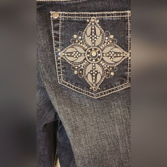 Lux Nation Sz 28/6 Women's Denim Blue Jeans - Picture 7 of 10